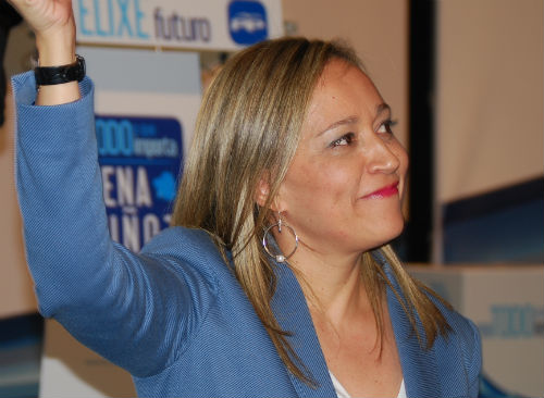 Elena Muñoz, candidata del PP a la Alcaldía de Vigo, este viernes/Tresyuno Comunicación