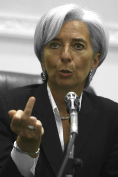 La directora del Fondo Monetario Internacional, Christine  Lagarde