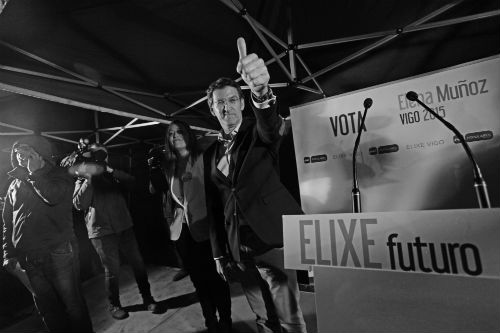 El presidente Feijóo, en Vigo/FOTO: FELIPE CARNOTTO