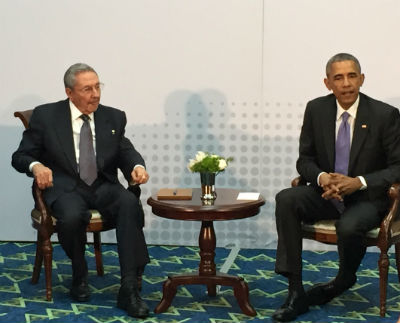 Raúl Castro y Barack Obama, este año, en Panamá