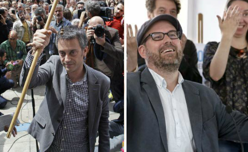 Xulio Ferreiro e Martiño Noriega, novos alcaldes de A Coruña e Santiago/ Fotos: Twitter