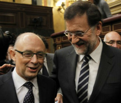 El ministro de Hacienda y el presidente del Gobierno