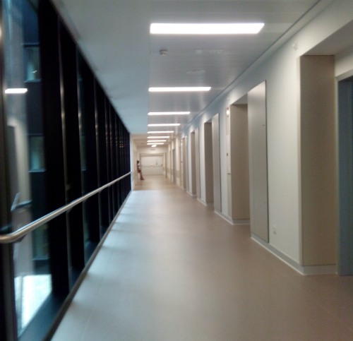 Interior del hospital Álvaro Cunqueiro