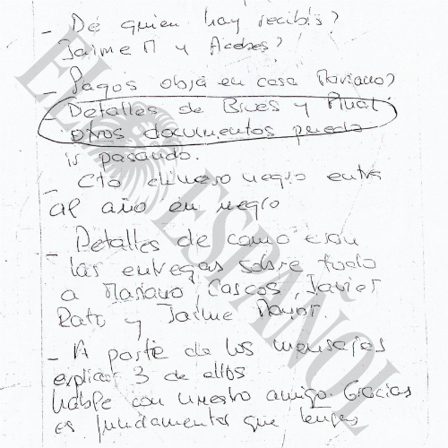 Documento publicado este lunes por El Español