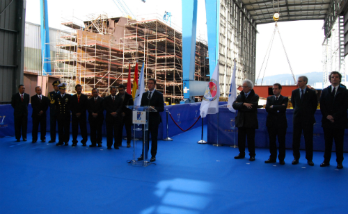 Astilleros FReire en Vigo, construcción buque escuela para la Armada Indonesia