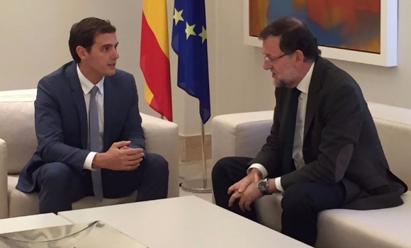 Rivera y Rajoy en La Moncloa