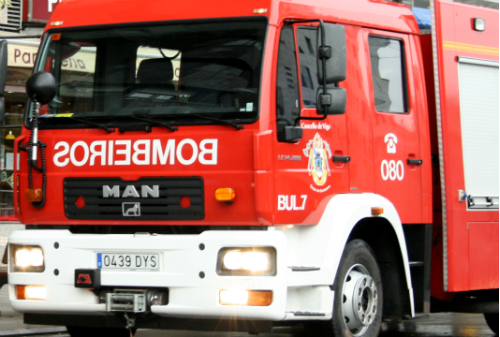 Los Bomberos entraron en la casa por el patio de luces