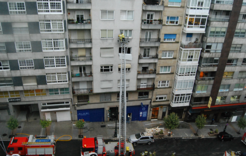 El edificio afectado/Foto:vigoalminuto.com