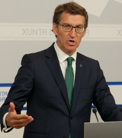 O presidente do Goberno de Galicia, Alberto Núñez Feijóo