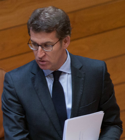 O presidente Feijóo no Parlamento de Galicia