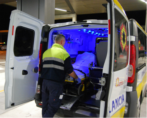 Traslado en ambulancia/Foto:vigoalminuto.com