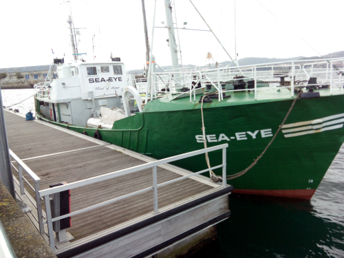 El MS Sea-Eye atracado en Vigo/Foto:vigoalminuto.com