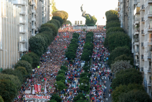 Manifestación en Vigo o pasado 3 de setembro/Foto:vigoalminuto