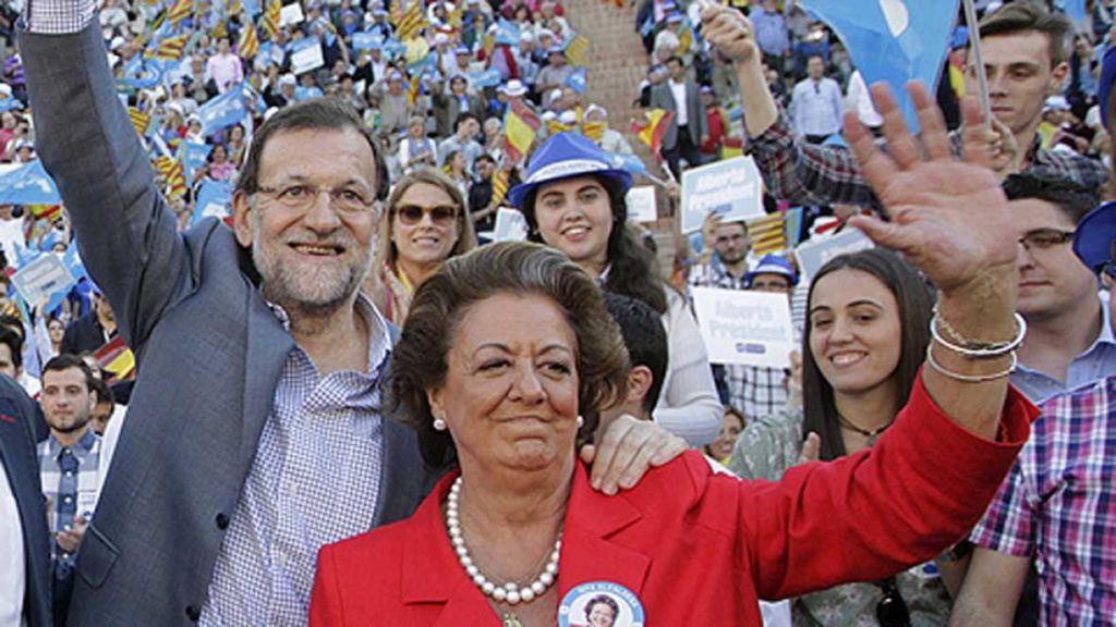 Rita Barberá y Mariano Rajoy, presidente del Gobierno en funciones