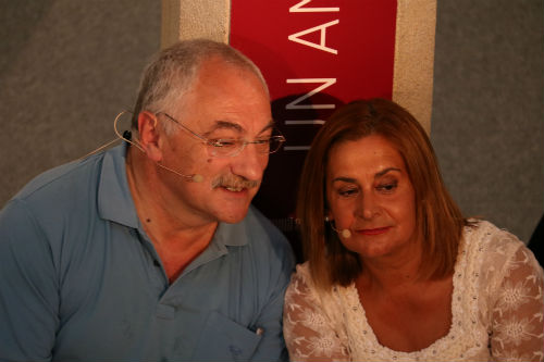 EL vicepresidente y la presidenta de la Diputación
