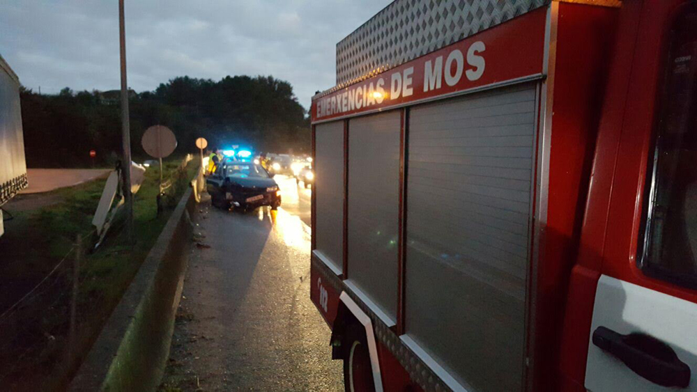 Uno de los accidentes sucedidos en los últimos días en la A-55. Foto de archivo: BA