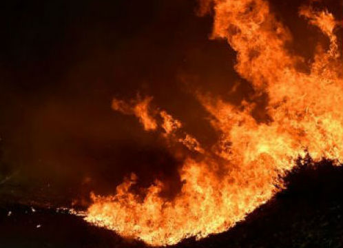 A Xunta activa o nivel 2 de alerta en Crecente polo avance do incendio