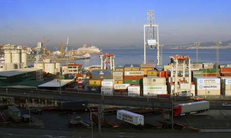 la primera autopista ferroportuaria del Atlántico peninsular