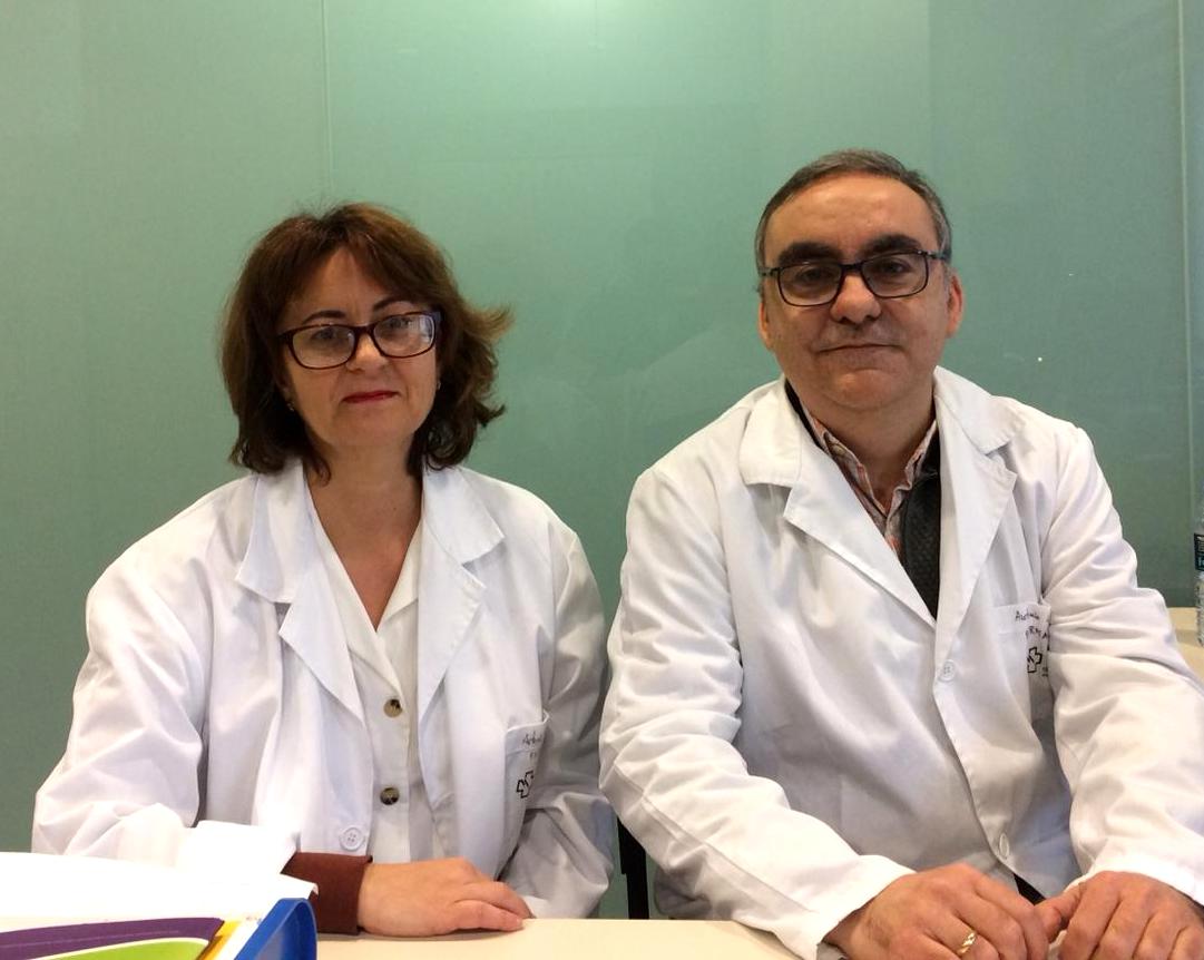 Beatriz Martínez, da EOXI de Santiago, e Antonio Carrera, da área sanitaria de Vigo