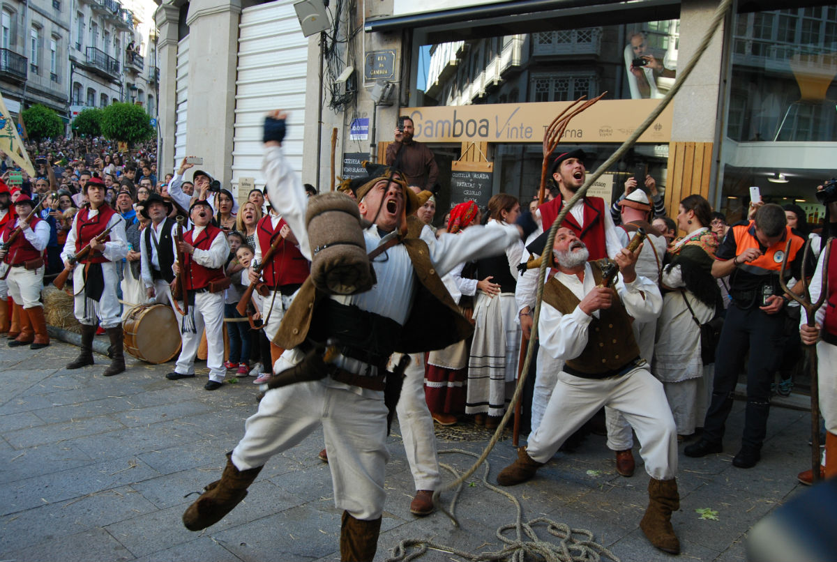 Representación de la Reconquista de Vigo