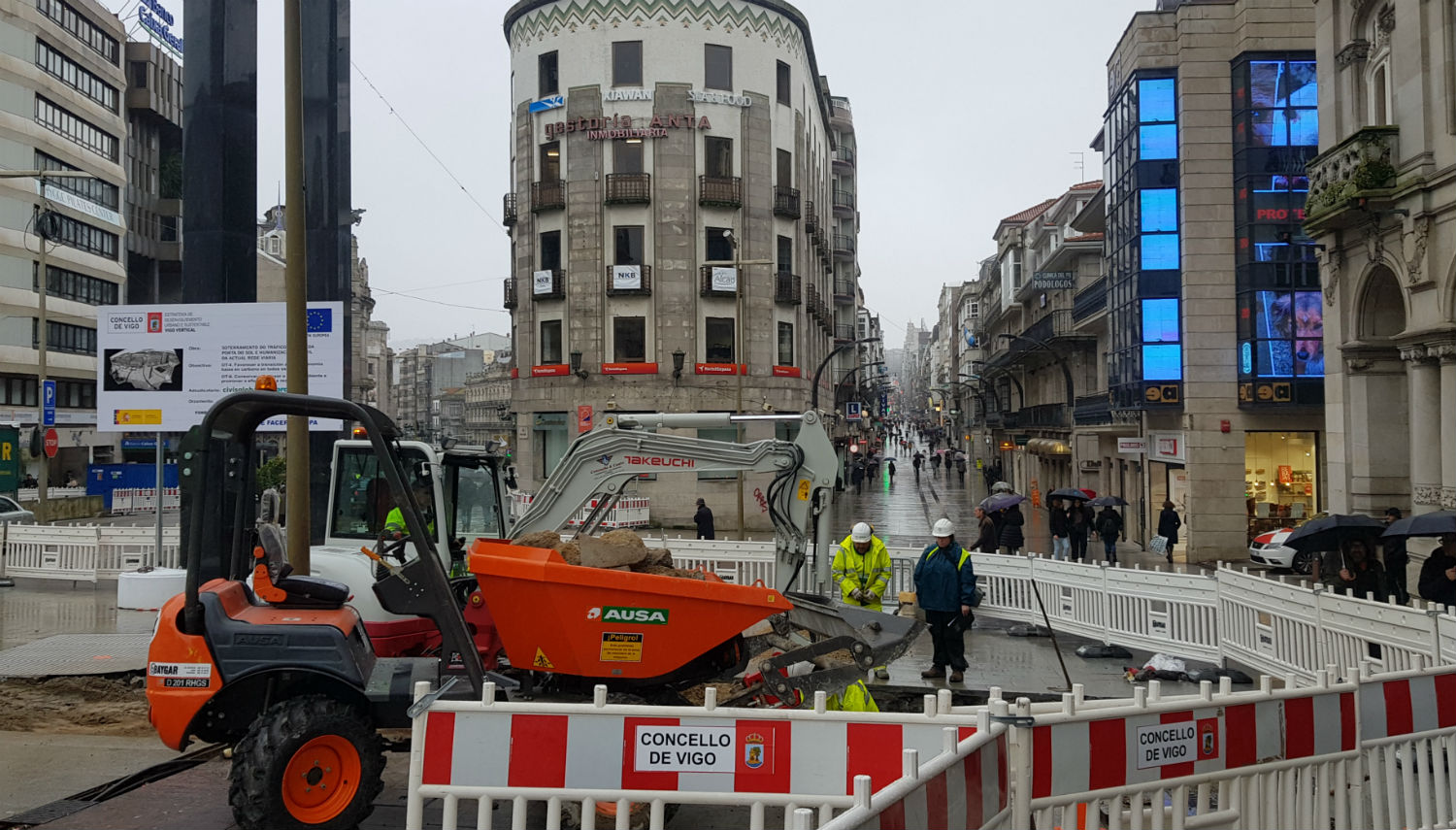 Obras Porta do Sol Vigo