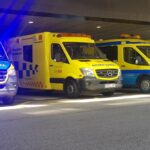 Tres personas heridas en un choque frontal en Vigo