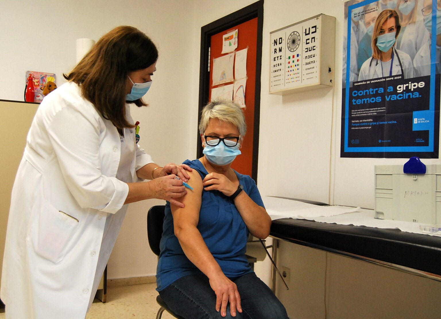 O pico da gripe chegará a Galicia entre o 26 de novembro e o 10 de decembro