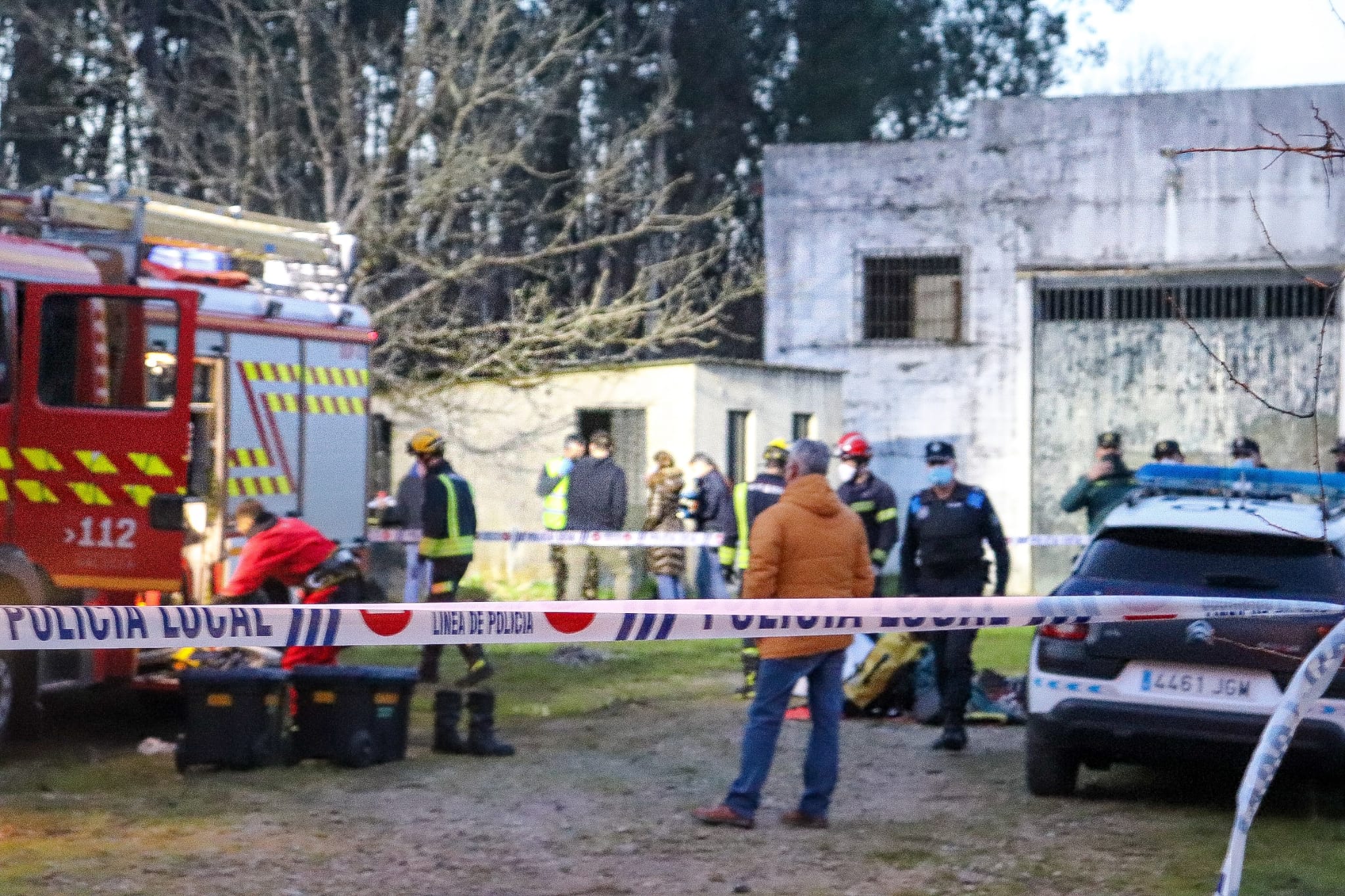 Lugar donde apareció el cadáver en O Cerquido