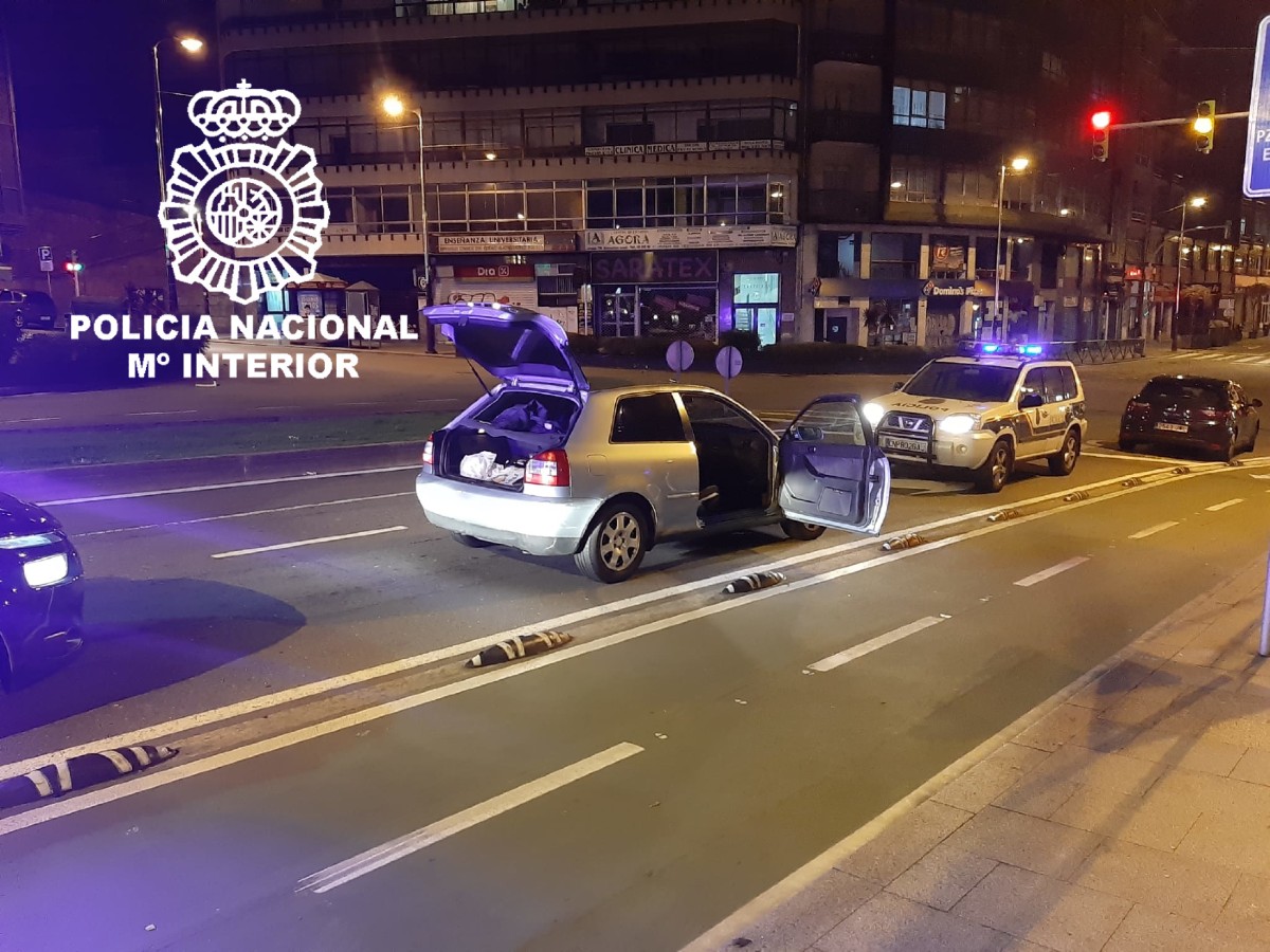 Persecución alta velocidad Vigo cuadriplicando tasa alcohol
