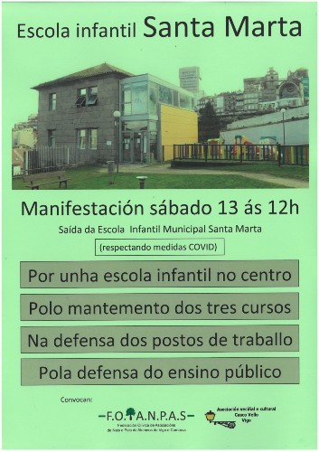 Manifestación Santa Marta Vigo