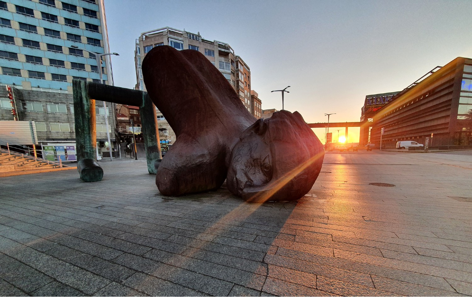 Escultura Nadador Vigo