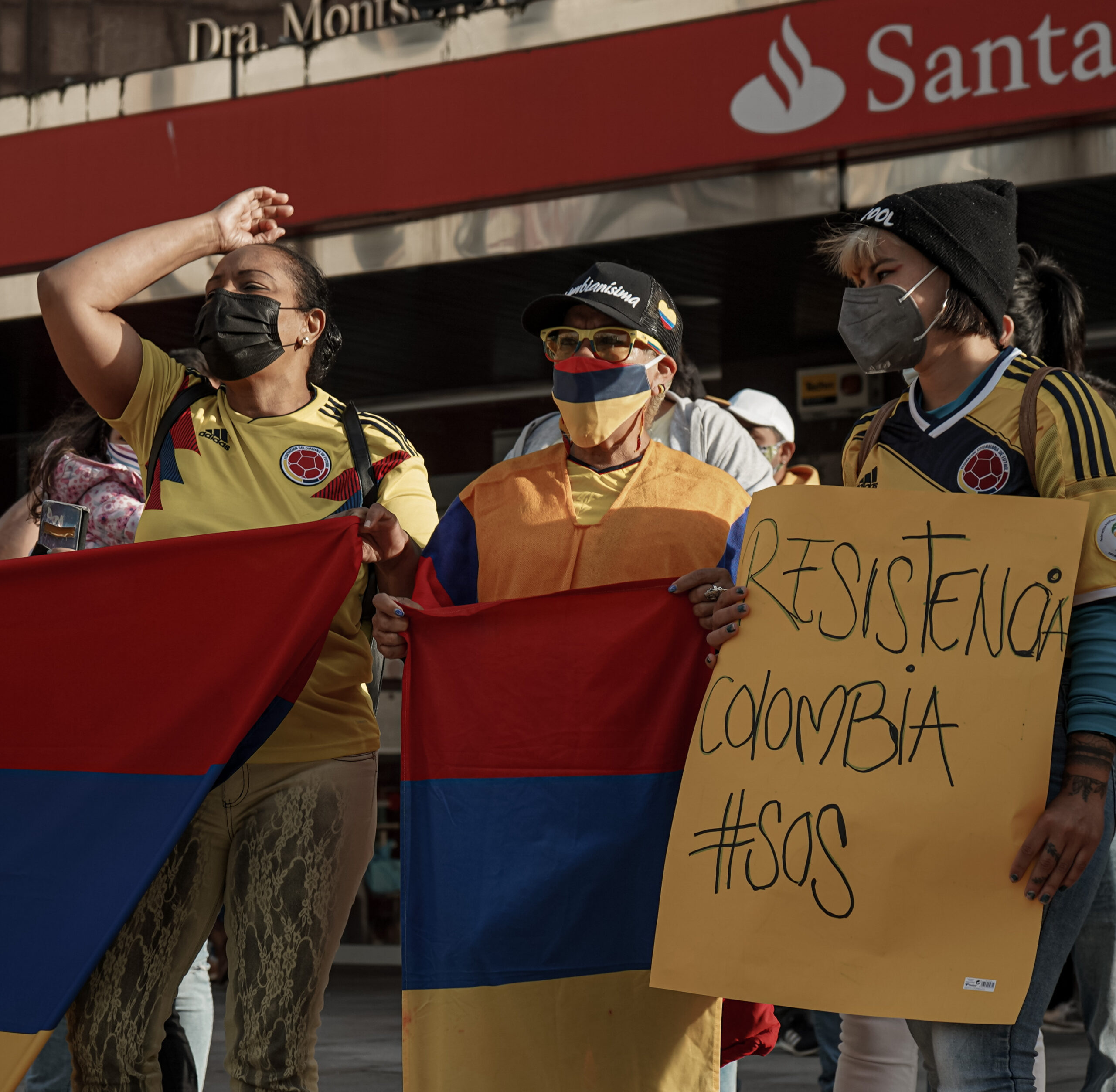 Vigo: manifestación de apoyo al pueblo colombiano