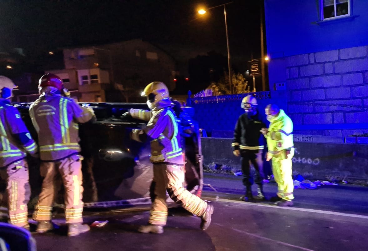 Cuatro heridos en un accidente en la autovía Vigo-Porriño