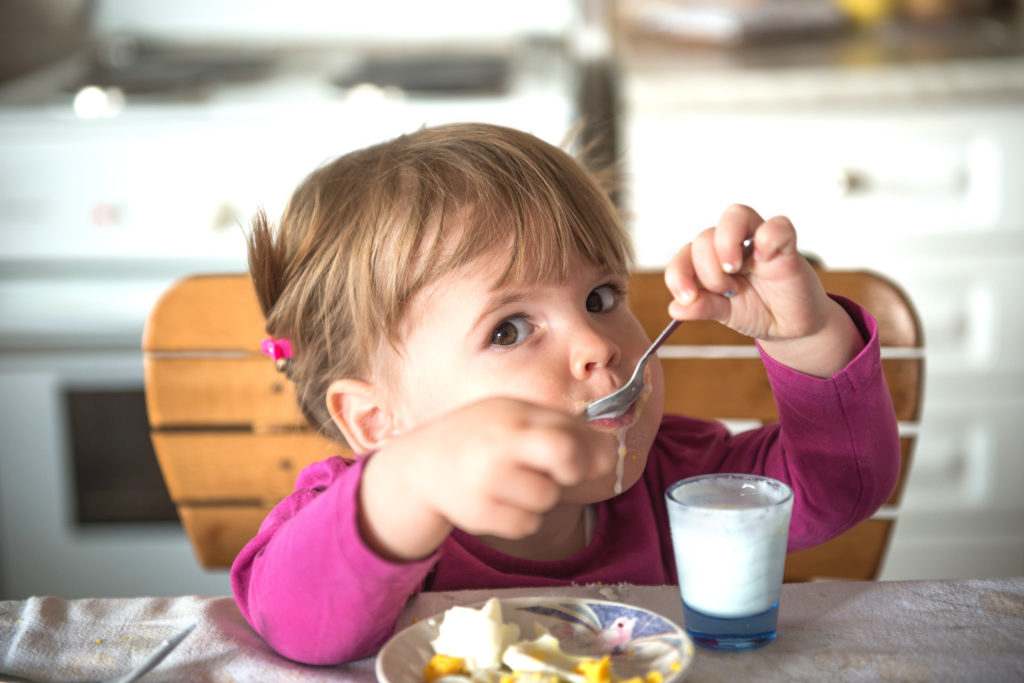 Comiendo en la escuela