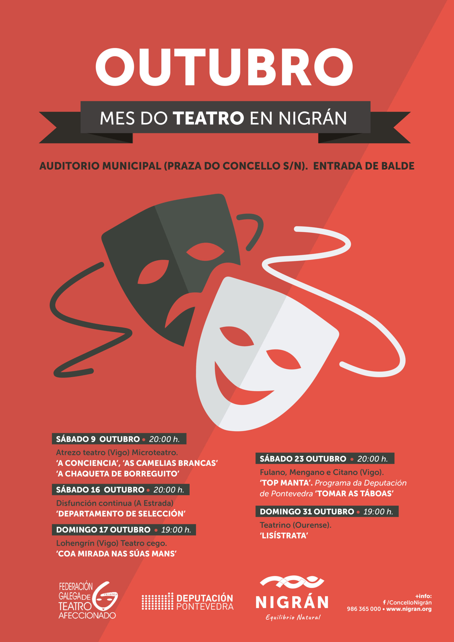 Nigrán arranca este sábado o 'Mes do Teatro' coa compañía viguesa 'Atrezo'