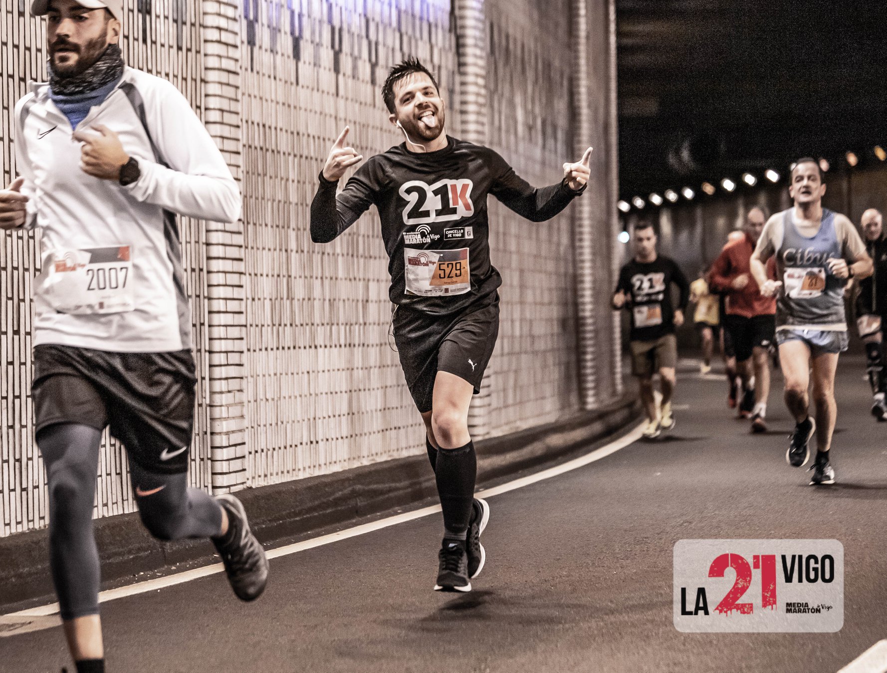 Corredores en la Media Maratón de Vigo