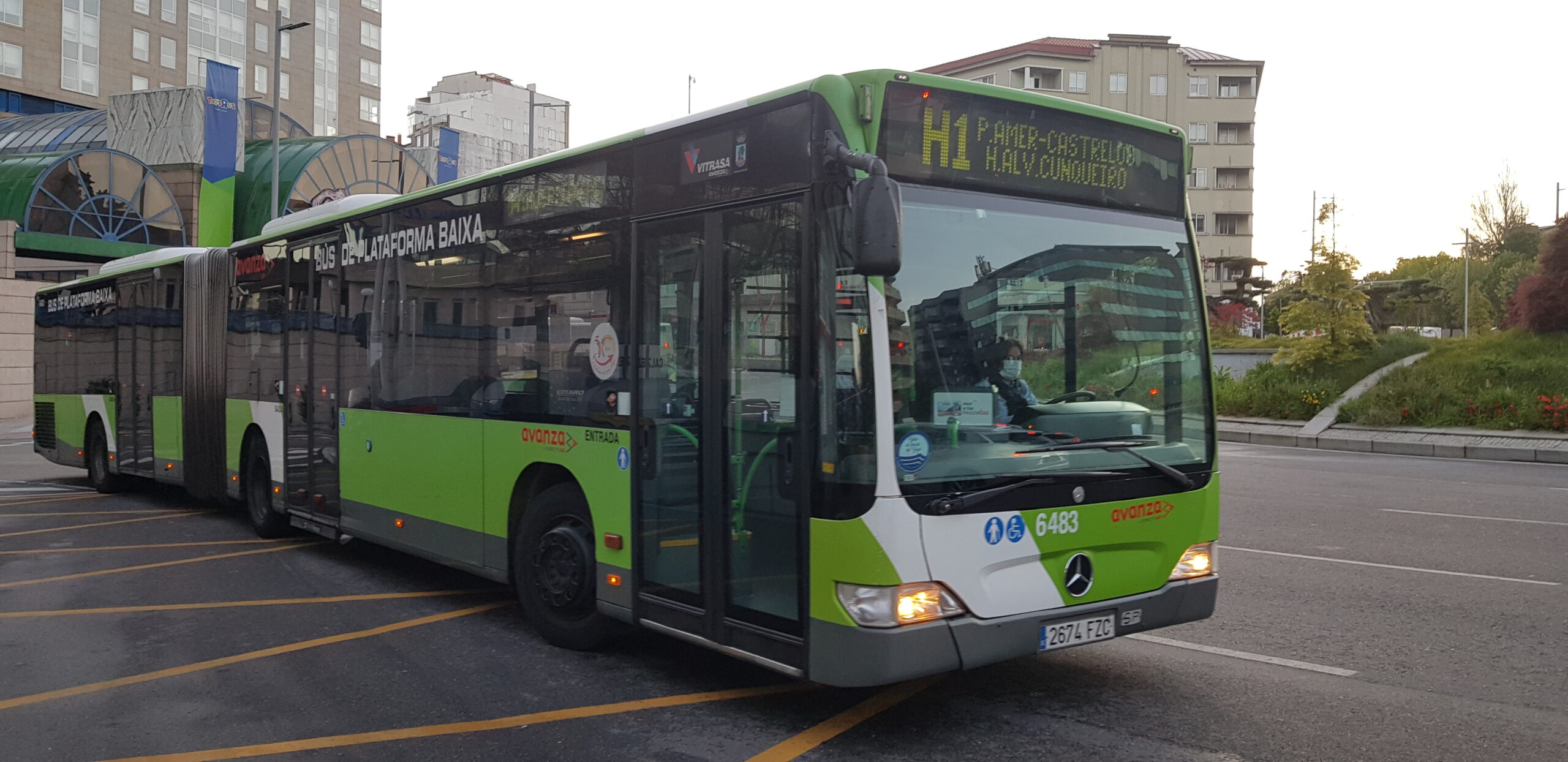 Autobús transporte público Vigo