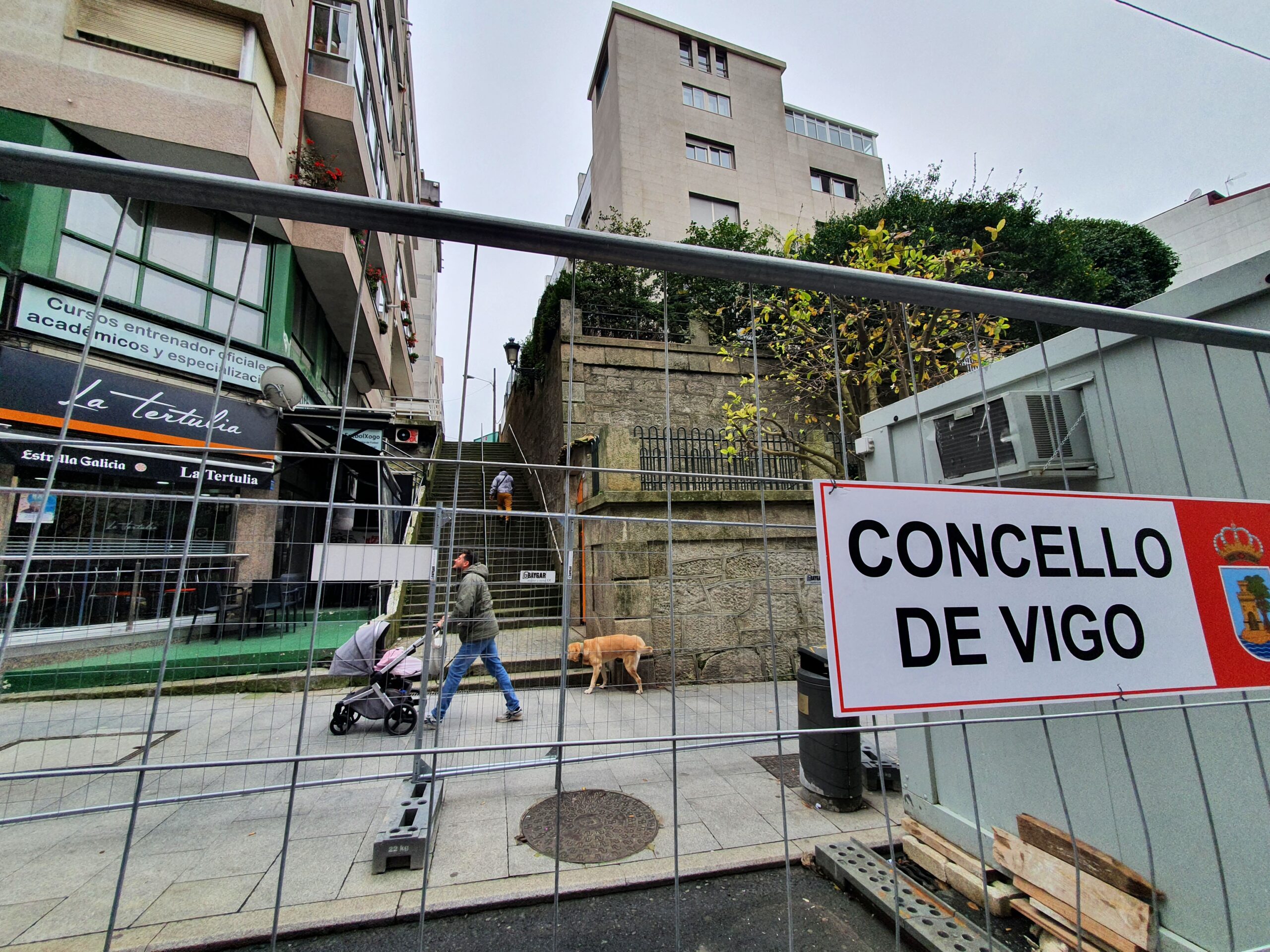 Rúa Talude escaleras mecánicas Vigo