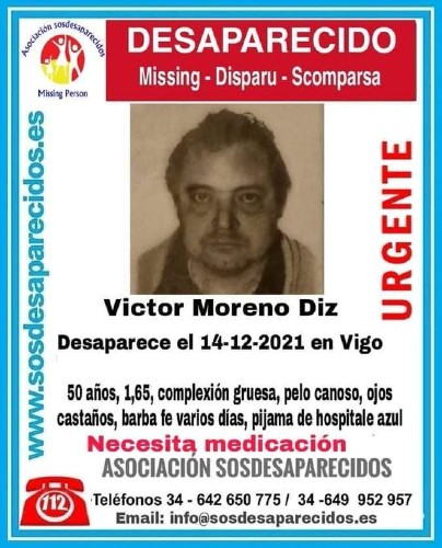 Buscan a un hombre de 50 años desaparecido en Vigo
