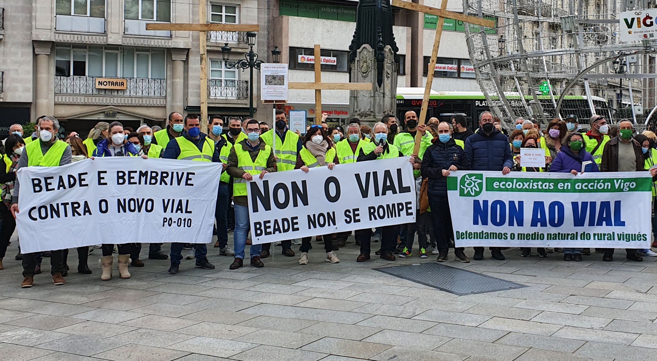 AVIBE afirma que el Gobierno local cambia su versión sobre el vial de Beade según le conviene