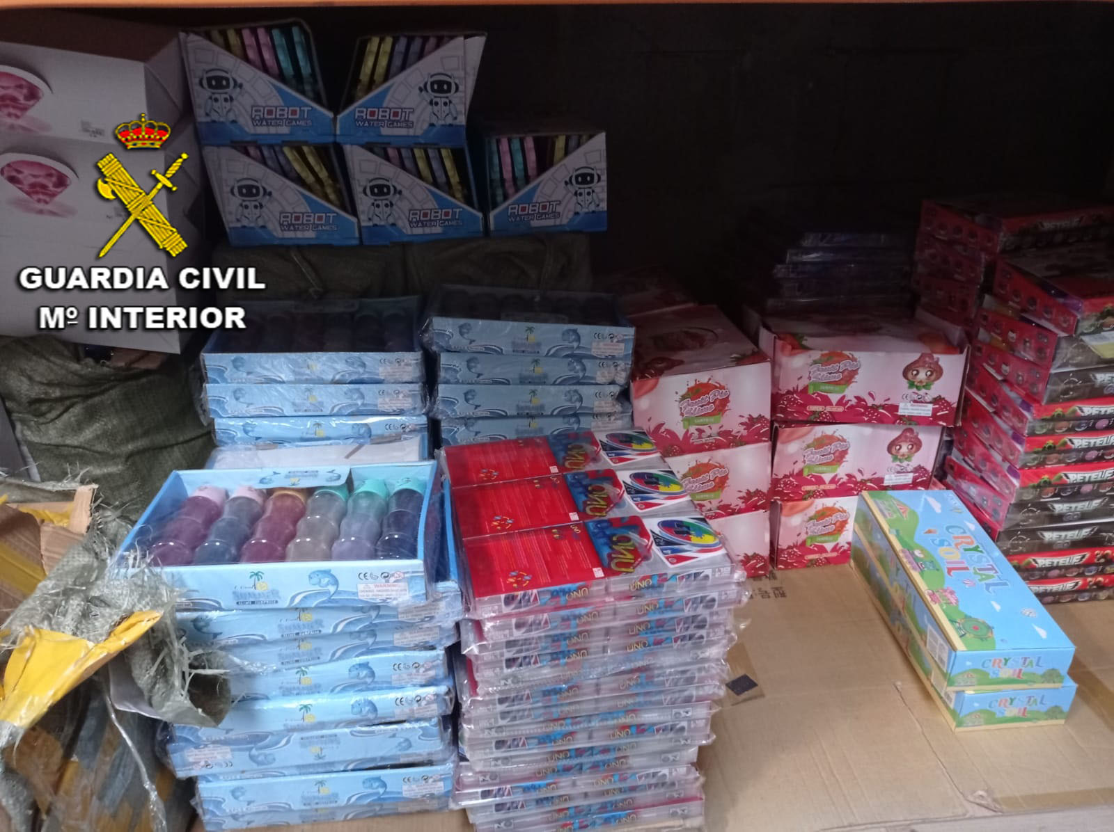 La Guardia Civil retira de la venta 1.500 juguetes por no reunir condiciones de seguridad