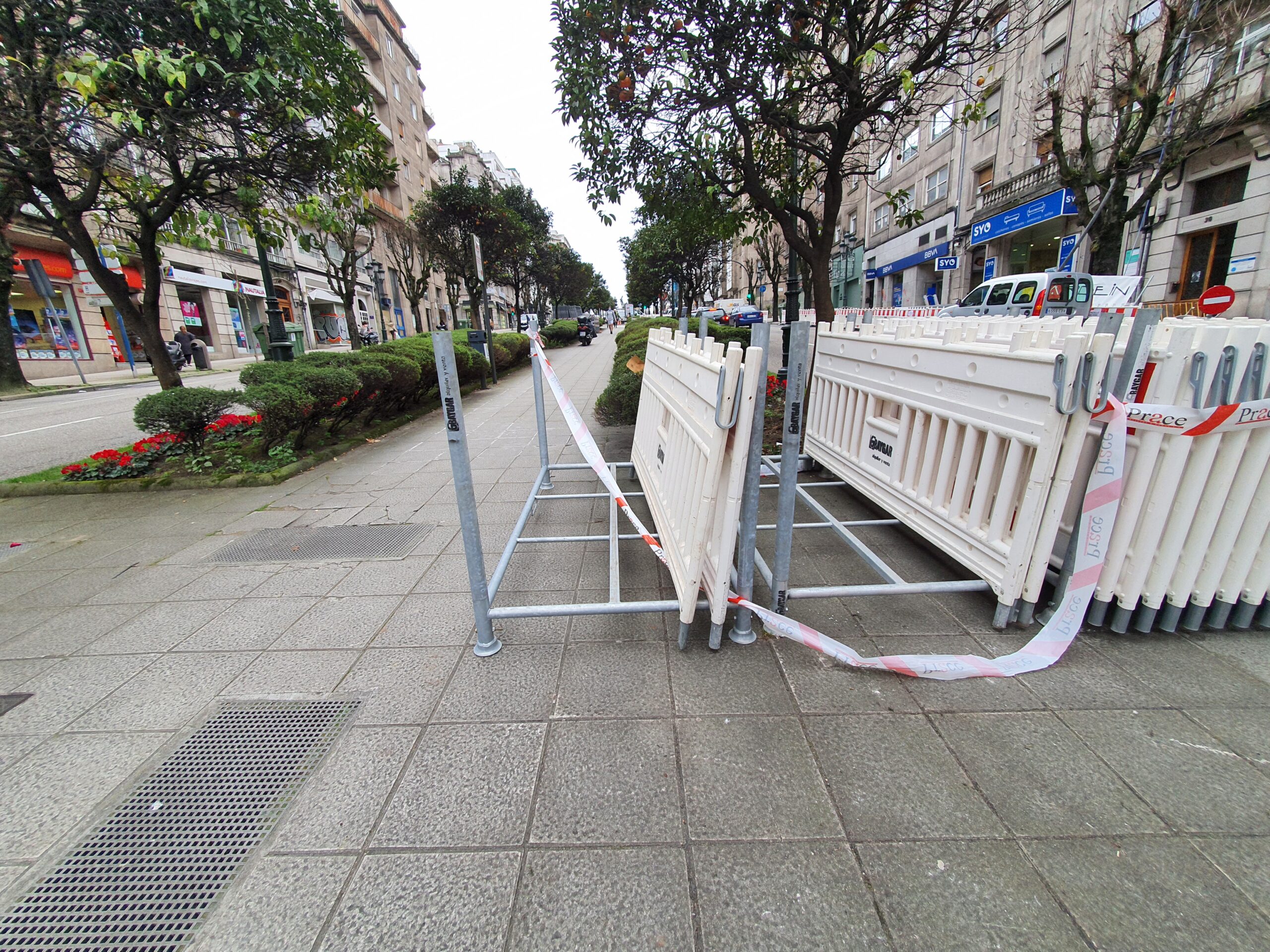 Todo dispuesto para empezar las obras de las nuevas rampas de Gran Vía