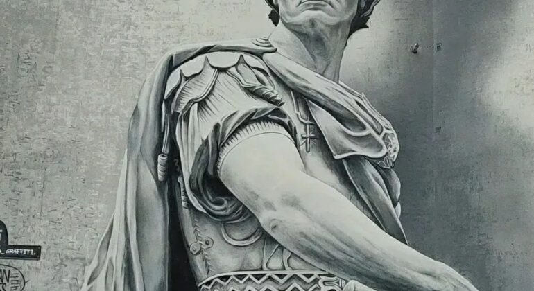 O Julio César, pintado en Lugo, recoñecido como o 'Mellor Mural do Mundo'