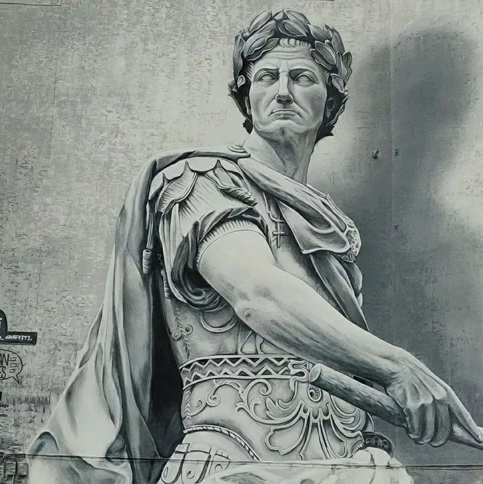 O Julio César, pintado en Lugo, recoñecido como o 'Mellor Mural do Mundo'