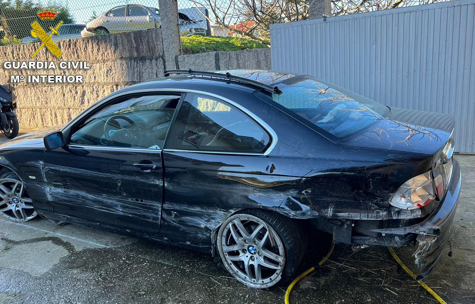 Detenido en Vigo tras denunciar el robo de su coche, después de sufrir un accidente