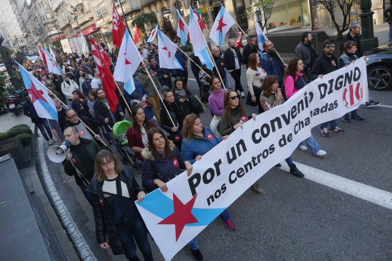 Os centros de chamadas, en folga este xoves