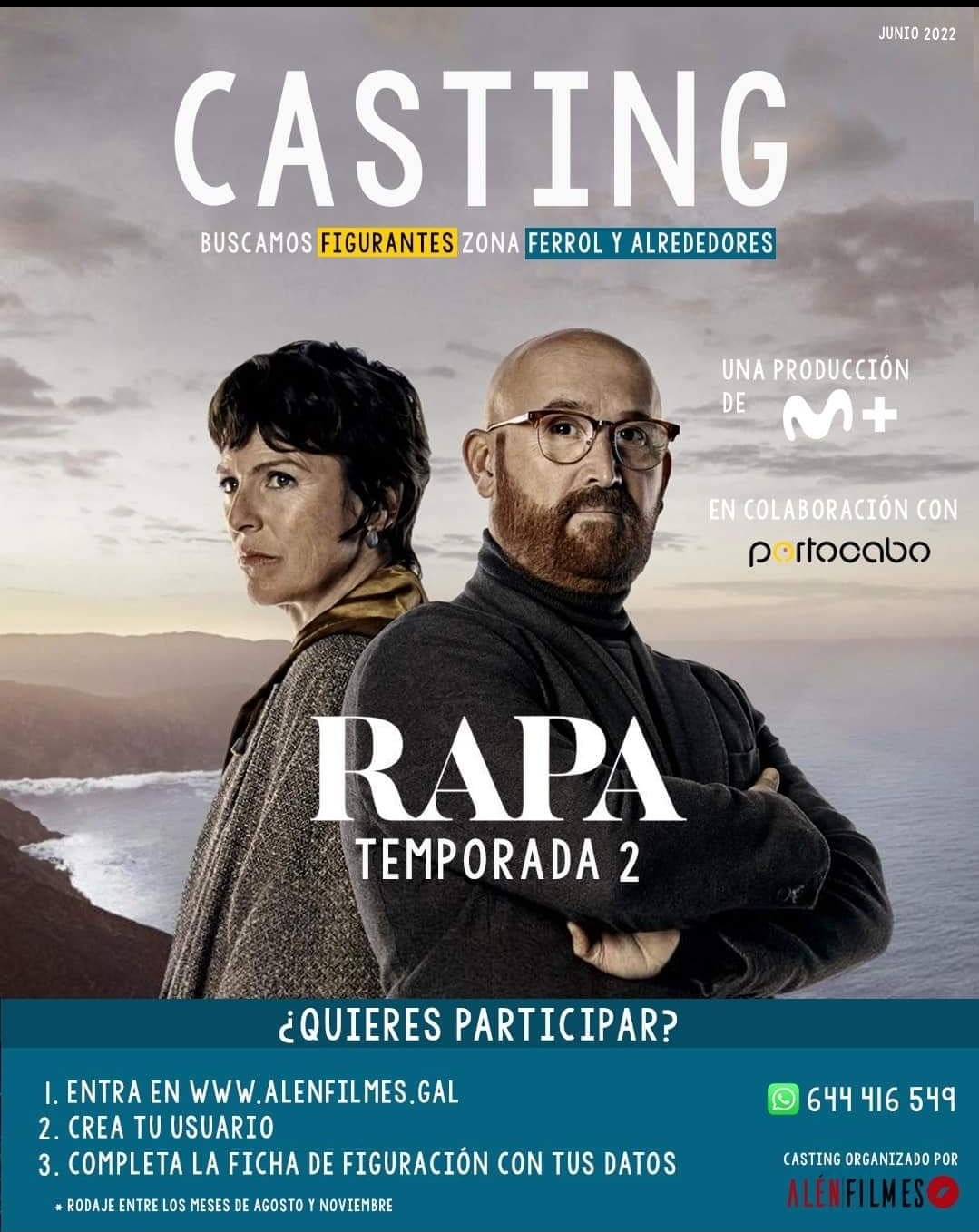 Buscan figurantes para la popular serie 'Rapa', rodada en Galicia