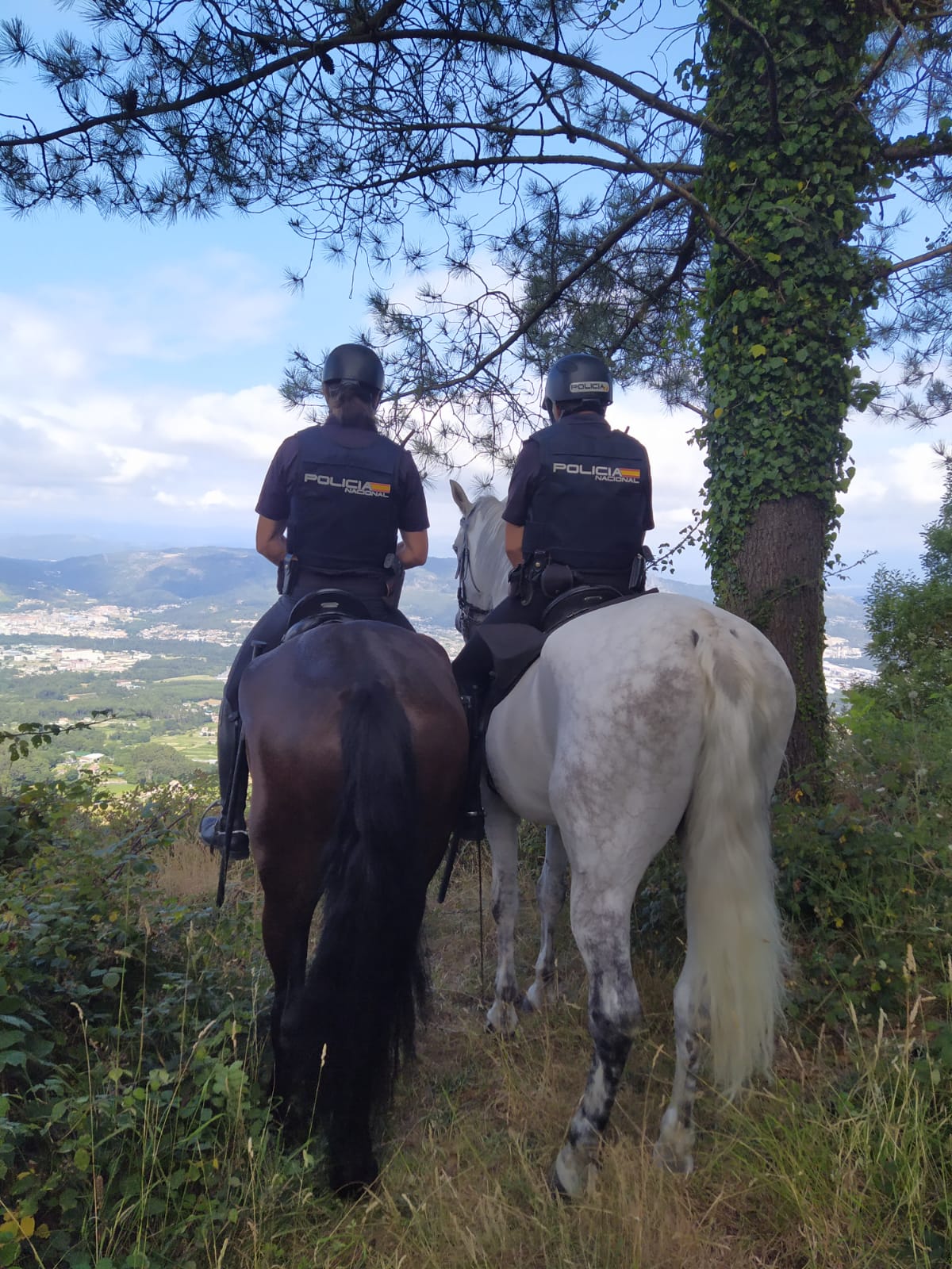 La 'policía montada' patrulla los montes de Vigo