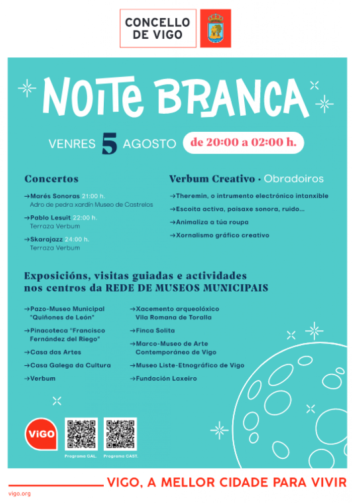 Así será a 'Noite branca' de Vigo