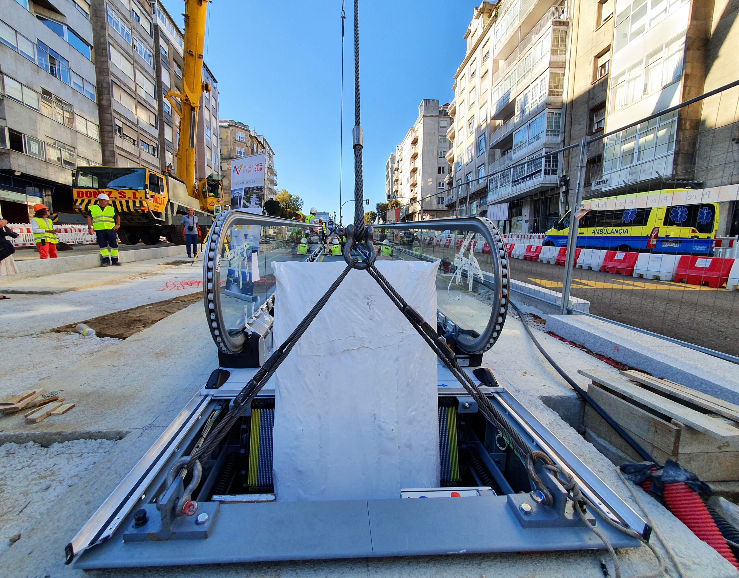 Las nuevas rampas mecánicas empiezan a colocarse en la Gran Vía